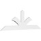 Ekena Millwork Richland Architectural Grade PVC Gable Bracket, 84"W x 28"H x 2"D x 6"F, 8/12 Pitch GBP084X28X0206RIC00 - alternate 1